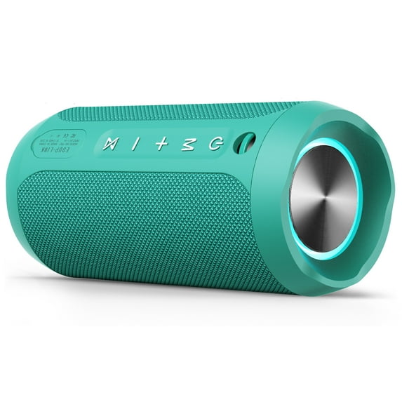 EDUPLINK Bluetooth Portable Speaker, Waterproof, Wireless, 20W, 20H Playtime, Teal, New