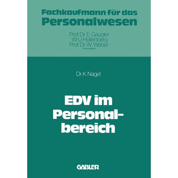 EDV im Personalbereich, (Paperback)
