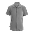 thumbnail image 1 of EDWARDS BENGAL STRIPE UNISEX CAMP SHIRT, COOL GREY, L, 1 of 1