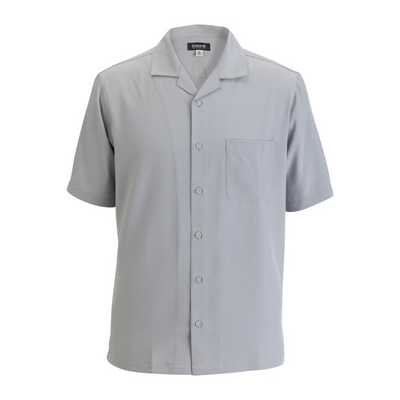 EDWARDS CAMP COLLAR UNISEX SHIRT, PLATINUM, M
