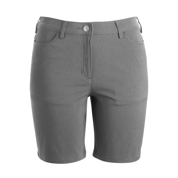 EDWARDS LADIES FLEX CHINO SHORT, ASH GREY, 6