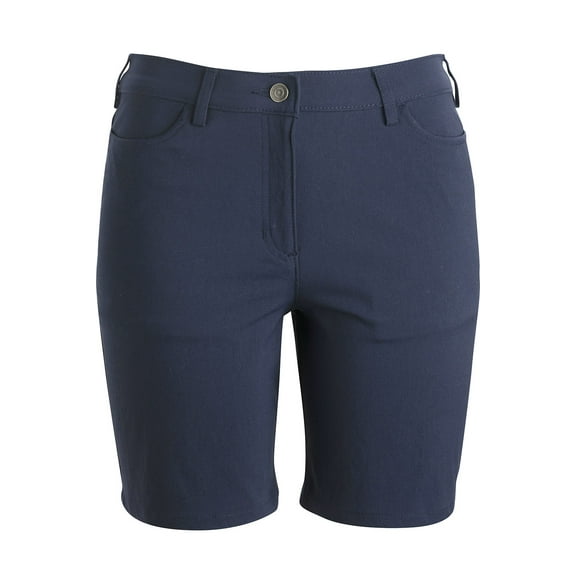 EDWARDS LADIES FLEX CHINO SHORT, TRUE NAVY, 10
