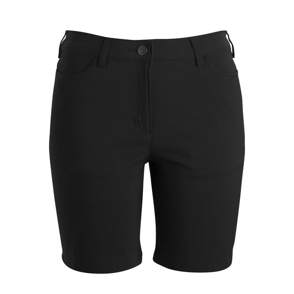 EDWARDS LADIES FLEX CHINO SHORT, BLACK, 0