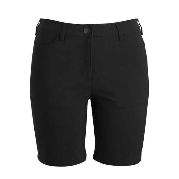 EDWARDS LADIES FLEX CHINO SHORT, BLACK, 0