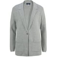 thumbnail image 1 of EDWARDS LADIES SWEATER BLAZER, GREY HEATHER, M, 1 of 1