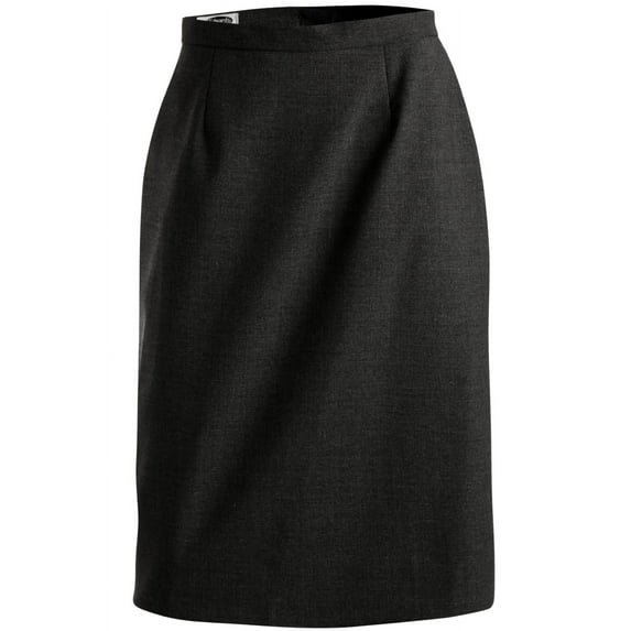 EDWARDS LADIES' WOOL BLEND STRAIGHT SKIRT,9733,CHARCOAL,18