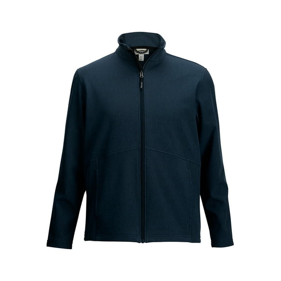 EDWARDS MENS SOFT SHELL JACKET, DEEP NAVY HEATHER, S