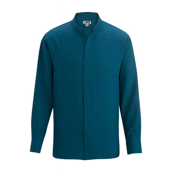 EDWARDS MENS STAND-UP COLLAR SHIRT,1398,CARIBBEAN BLUE,L T