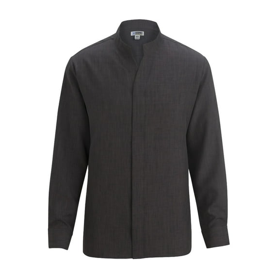 EDWARDS MENS STAND-UP COLLAR SHIRT,1398,STEEL GREY,2XL