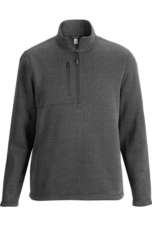 EDWARDS MENS SWEATER KNIT JACKET, STEEL HERRINGBONE, 2XL