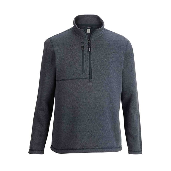 EDWARDS MENS SWEATER KNIT JACKET, NAVY HERRINGBONE, 4XL