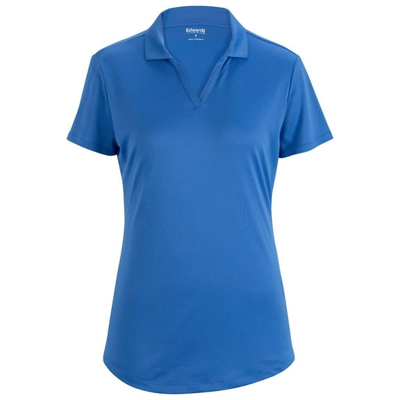 EDWARDS MINI PIQUE LADIES POLO, FRENCH BLUE, XS