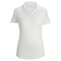 EDWARDS MINI PIQUE LADIES POLO, WHITE, 2XL