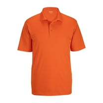 EDWARDS MINI PIQUE MENS POLO, ORANGE, 2XL