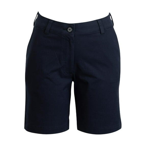 EDWARDS PERFORMANCE STRETCH LADIES SHORTS, DARK NAVY, 2