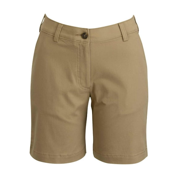 EDWARDS PERFORMANCE STRETCH LADIES SHORTS, TAN, 0