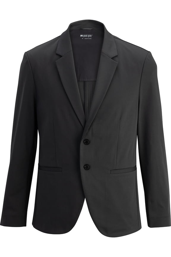 EDWARDS POINT GREY MENS BLAZER, FORGED IRON, S