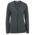 thumbnail image 1 of EDWARDS Women's' FULL ZIP V-NECK CARDIGAN SWEATER--7062,7062,SMOKE HEATHER,4XL, 1 of 1