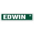 thumbnail image 1 of EDWIN Street Sign Childrens Name Room Sign | Indoor/Outdoor |  18" Wide, 1 of 5