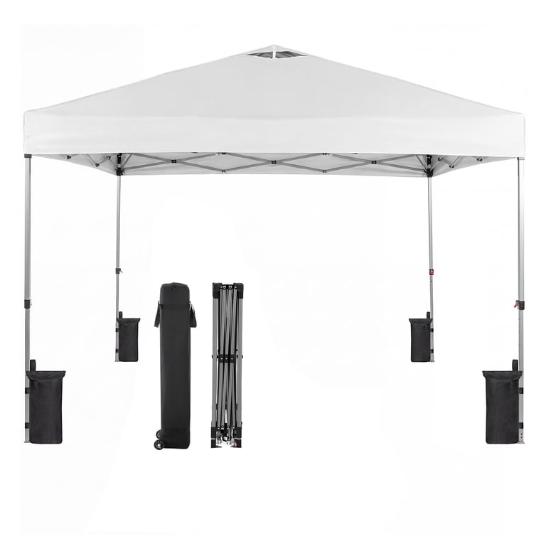 EDX 10ft x 10ft Pop Up Outdoor Canopy, One Push Setup Foldable
