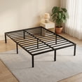 thumbnail image 1 of EDX 12 Inch Metal Platform Bed Frame with Steel Slats, No Box Spring Needed, Noise Free, Easy Assembly, Queen, 1 of 8