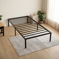 thumbnail image 1 of EDX 12 Inch Metal Platform Bed Frame with Steel Slats, No Box Spring Needed, Noise Free, Easy Assembly, Twin-XL, 1 of 8