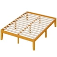 thumbnail image 1 of EDX 14 inch Full Bed Frame, No Box Spring Needed, Wooden Platform Bed Frame Mattress Foundation with Support Slats, Natural Pine, 1 of 10