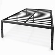 EDX 18 Inch Queen Bed Frame, Extra Tall Metal Platform with Steel Slats, Heavy Duty, Under Bed Storage, Noise Free, Easy