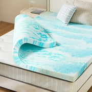 EDX 2 Inch Cool Gel Memory Foam Mattress Topper Queen Size Bed, Comfort Body Support & Pressure Relief, CertiPUR-US Cert