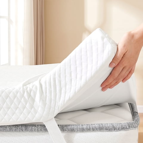 EDX 2 Inch Full Size Gel Memory Foam Mattress Topper, Bed Topper with Removable Soft Cover, 54in×75in