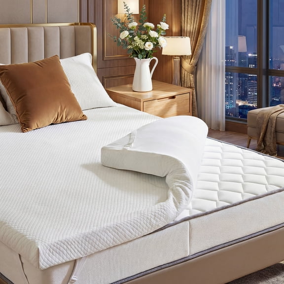 EDX 2 Inch Twin Size Gel Memory Foam Mattress Topper, Bed Topper with Removable Soft Cover