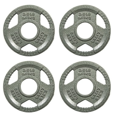 EDX 2-Inch Olympic Cast Iron Weight Plate – Rust-Resistant, Grip-Friendly Design for Powerlifting, CrossFit, and Home Gym Training – 10LB(2.5LB x 4)