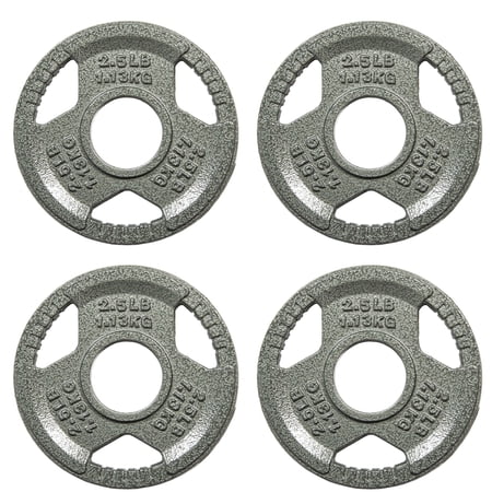EDX 2-Inch Olympic Cast Iron Weight Plate – Rust-Resistant, Grip-Friendly Design for Powerlifting, CrossFit, and Home Gym Training – 10LB(2.5LB x 4)