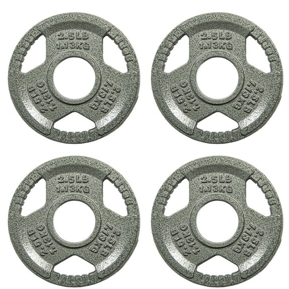 EDX 2-Inch Olympic Cast Iron Weight Plate – Rust-Resistant, Grip-Friendly Design for Powerlifting, CrossFit, and Home Gym Training – 10LB(2.5LB x 4)