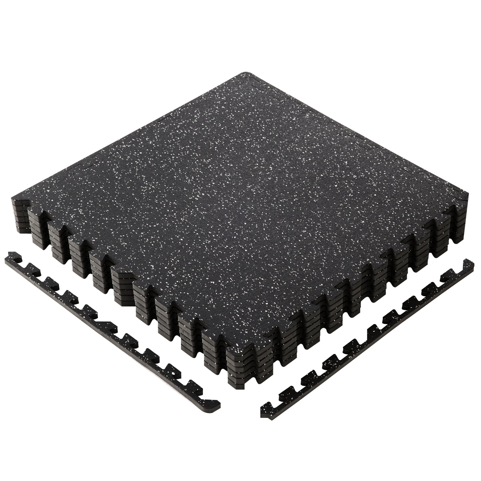 EDX 24 Inch Gym Floor Mats 6P Rubber Top High Density EVA Foam Home Gym