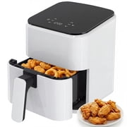 EDX 3 QT Digital Air Fryer, 800W Compact Countertop Air Fryer with Temperature Control, White