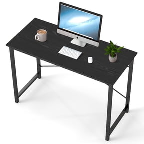 EDX 44 Inch Computer Desk for Small Spaces, Small Student Study Gaming Work Writing Desk, Modern Simple PC Table Workstation for Home Office, Black