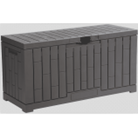 EDX 60 Gallon Deck Box, Outdoor Storage Box, Waterproof Resin Storage Bin for Package Delivery, Patio Cushions, Gardening Tools, Lockable, UV Resistant, Black