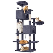 EDX 66" Cat Tree Tower for Indoor Cats, Multi-Level Durable Cat Climbing Tower, Large Pet House with Natural Sisal Scrat