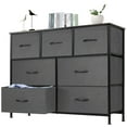 thumbnail image 1 of EDX 7 Drawer Dresser, Nightstand Storage Wide Chest of Dressers for Living Room, Bedroom, Hallway, Grey, 1 of 8