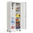 thumbnail image 1 of EDX 72" Metal Rolling Storage Cabinet with Pegboard , Locking Garage Cabinets with Adjustable Shelves, for Home, Office, Garage, White, 1 of 8