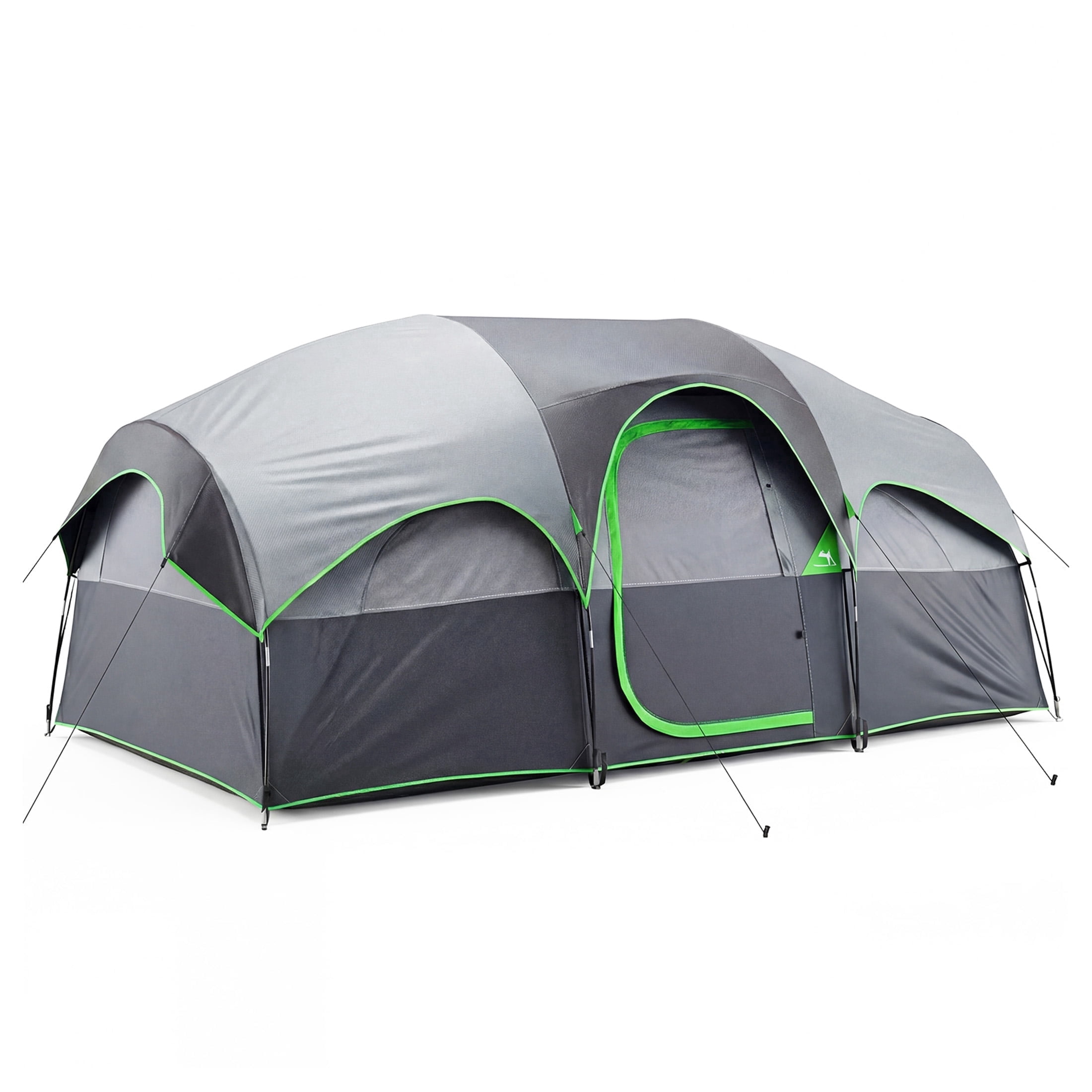 EDX 8-Person Camping Tent with Waterproof Double Layer & Standing