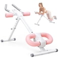 thumbnail image 1 of EDX Ab Machine for Home Gym, Adjustable Ab Workout Equipment with LCD Display, Foldable Core Trainer, 440 lbs Capacity, Pink, 1 of 8