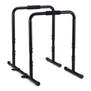 EDX Adjustable Dip Stand, Heavy Duty Dip Bars for Home Gym, Pull Up & Strength Training Station, Stable Steel Frame with Non-Slip Feet, 400 LBS Capacity, Black