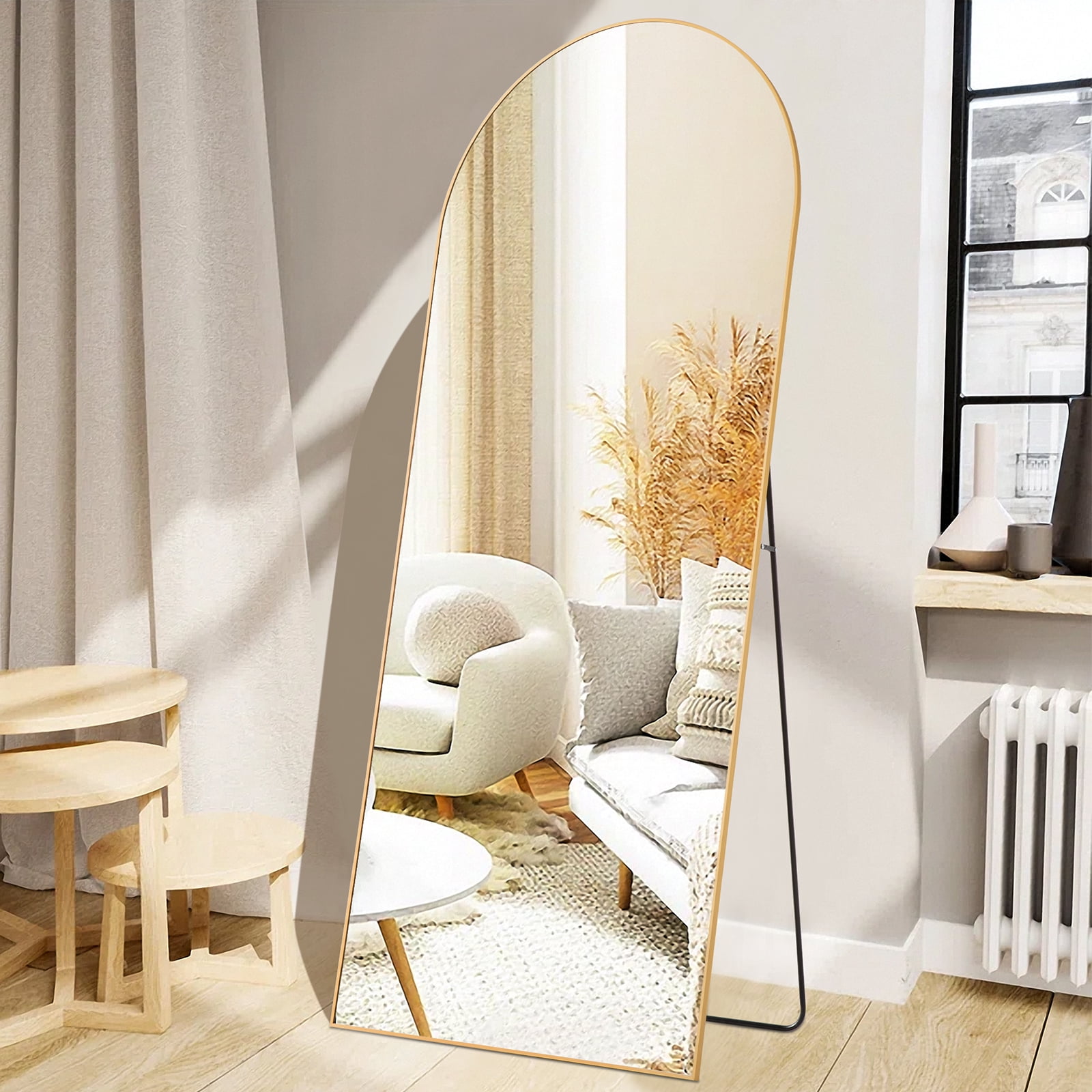 EDX Arched Full Length Mirror 71"x30" Full Body Mirror Rectangle Free