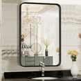 thumbnail image 1 of EDX Bathroom Mirror 30"x 22" Wall Mirror with Rectangular Metal Frame, Black, 1 of 10
