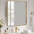 thumbnail image 1 of EDX Bathroom Mirror 30"x 36" Wall Mirror with Rectangular Metal Frame, Gold, 1 of 6