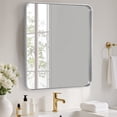 thumbnail image 1 of EDX Bathroom Mirror 32"x 40" Wall Mirror with Rectangular Metal Frame, Silver, 1 of 7