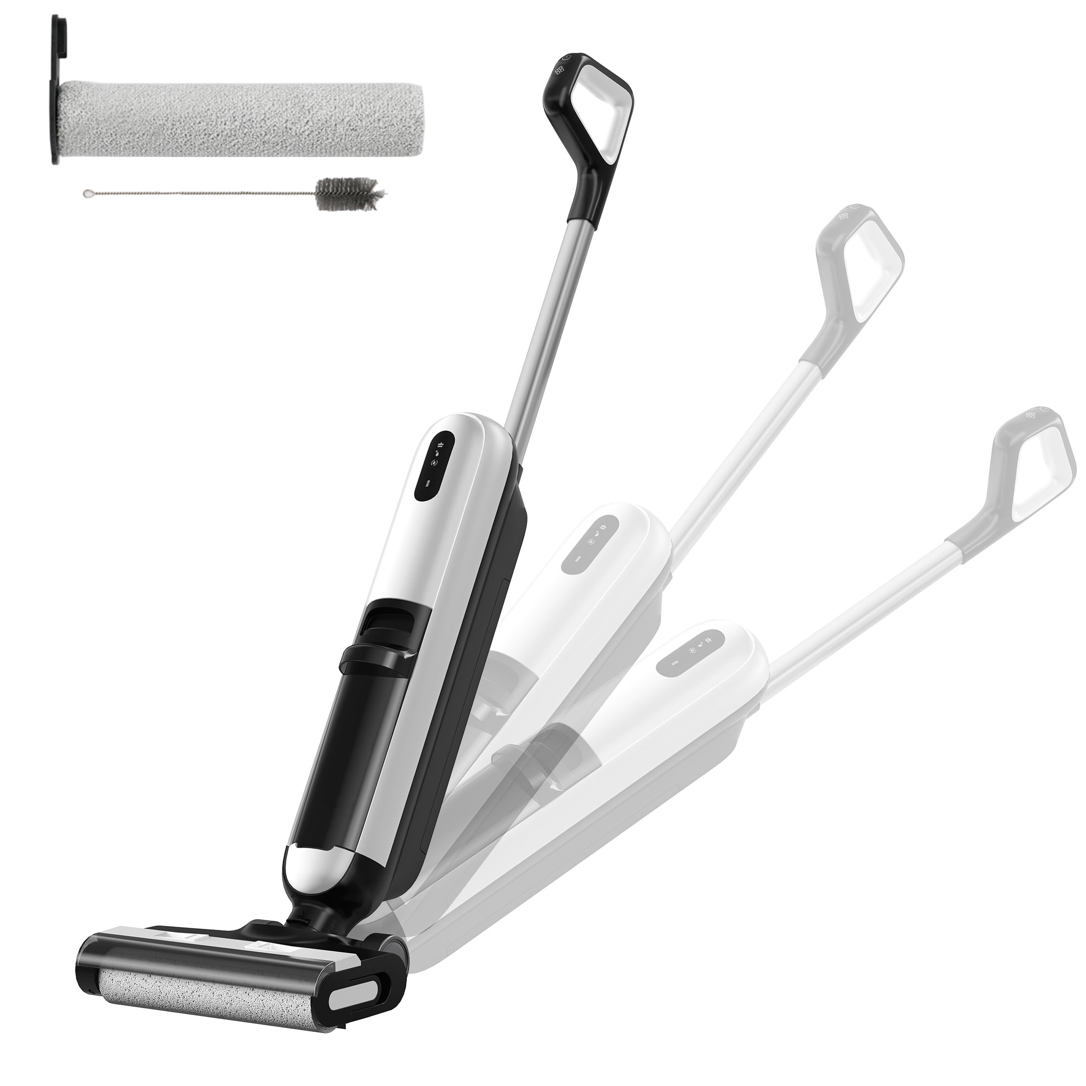 EDX Cordless Wet Dry Vacuum Floor Cleaner, Power Modes for Hardwood & Carpet, Smart Self-Cleaning & Dual Tank System