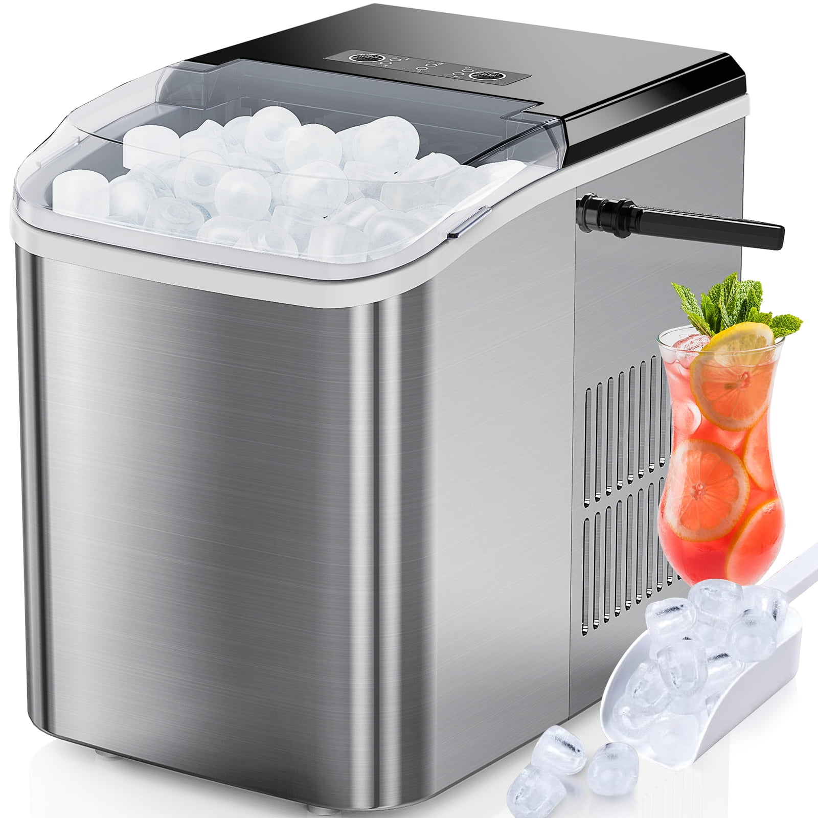EDX Countertop Ice Maker, SelfCleaning Portable Ice Maker Machine with